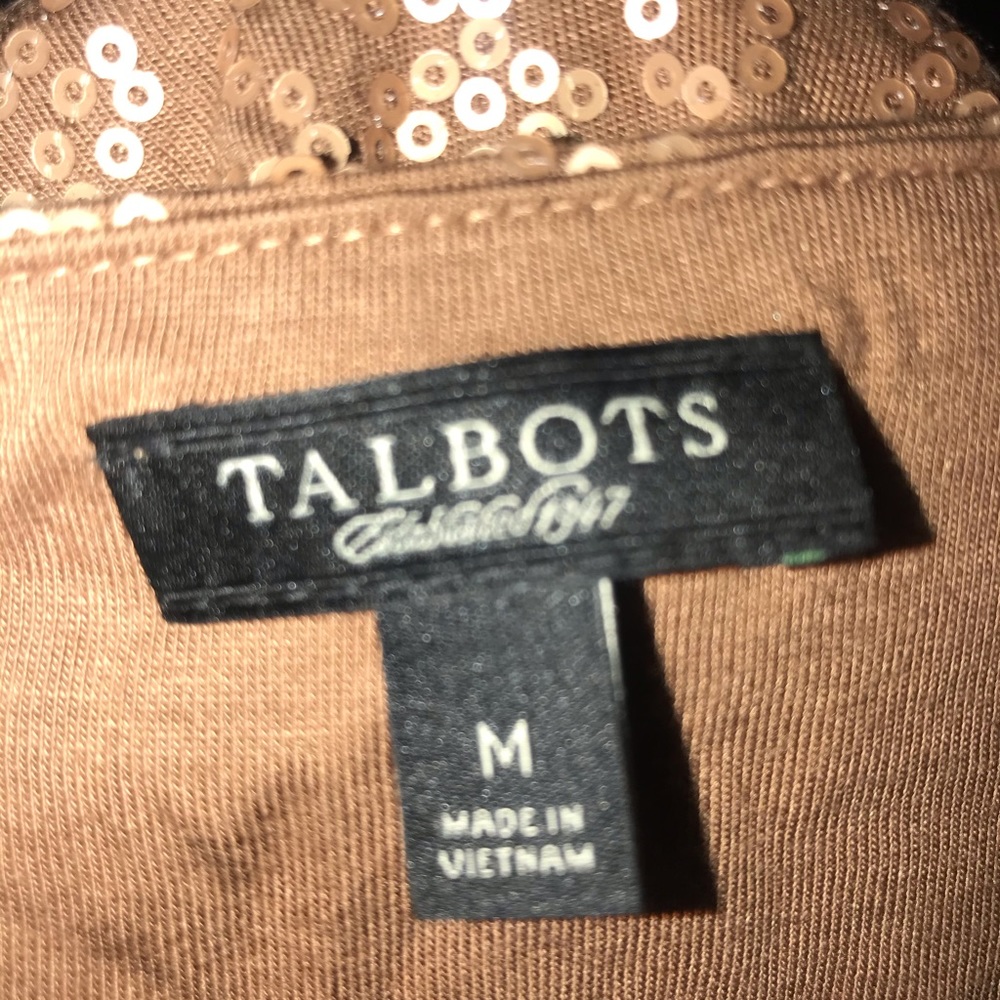 Talbots Sequined Tank Top Medium - image 3